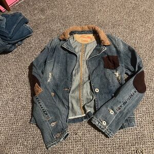 Miss me patchwork vintage denim jacket